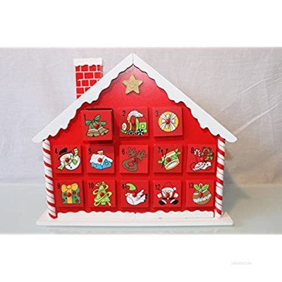 Country Baskets Toy Town Advent Candy Cane House Height 26 cm  Multi