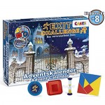 CRAZE Premium 24720 Christmas Advent Calendar 2020 EXIT Challenge Escape Game for Girls and Boys with exciting Content and Toys Colorful