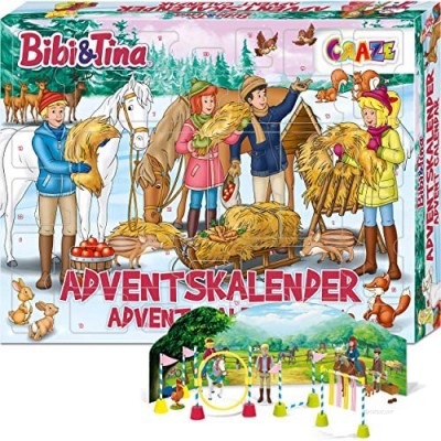 CRAZE Premium BIBI & TINA 24676 Advent Toys 2020 BIBI&Tina Christmas Calendar B&T for Girls Creative Content Surprises  Colorful
