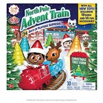 Elf on the Shelf North Pole Advent Train (.....INCLUDES 10 MINIS!) | Best Advent Calendar for Family Fun 2021 | Elf on the Shelf Accessories | Elf on the Shelf Advent Calendar