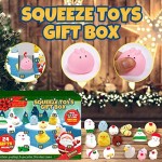 Jilijia Christmas Advent Calendars 2020 Lovely Christmas Countdown Calendar Toy 24 Cute Squeeze Toys for Kids