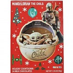 Needzo Star Wars Mandalorian The Child Milk Chocolate Candy Filled 2020 Christmas Advent Calendar 1.76 Ounce Pack of 2