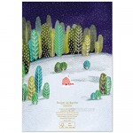 Roger la Borde Forest Advent Calendar Card Let it Snow 170 x 120 mm Gold foil.