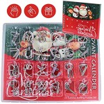 Sanmubo Advent Christmas Calendar 2020 Christmas Advent Calendar DIY Puzzle Games 24pcs Metal Wire Puzzle Toy Beautiful Gifts For Girls Children