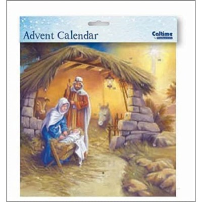 Square Advent Calendar (WDM9672) Caltime - Around The Manger by Caltime