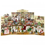 The Tiny Christmas Shop Very Large pop up 3D Traditional German Advent Calendar 40 cm Wide x 40 cm