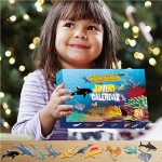 wongbey 2020 Christmas Countdown Calendar Toy Set 24Pcs Christmas Toys Mini Marine Animal Squeeze Funny Soft Stress Relief Toy Christmas Advent Calendar