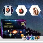 YJYQ 2020 Christmas Advent Calendar 24pcs Universe Galaxy Gift Box Children's Educational Toys Earth Science Kit Planetary Collection Activity Kit