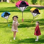 98K Parachute Toy 6 Pieces Children's Flying Toys Tangle Free Throwing Hand Throw Parachute Army Man Toss It Up and Watching Landing Outdoor Toys for Kids