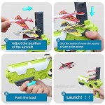 Airplane Toy Upgrade Catapult Plane Toy Airplane One-Click Ejection Model Foam Airplane Shooting Game with 4pcs Glider Airplane Outdoor Sport Toys Birthday Gifts Party Favors