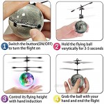 AMENON 3 Pack Flying Ball Toys Kids Holiday Birthday Gifts for Boys Girls 6-14 Years Light Up Hand Operated Drones Hover Ball Recharge Helicopter with Remote Controller Indoor Outdoor Sports Toy