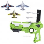 Bubble Catapult Plane Toy Airplane Foam Air battle continuous launch One-Click Ejection Model With 4 Pack Airplane Foam plane Pistol Launcher Outdoor Sports Glider Airplane Fun Toy for Kids and Boy
