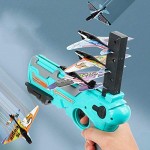 Catapult Plane Bubble Catapult Plane Toy Airplane Set Launcher Outdoor Toys for Kids Ages 4-8 One-Click Ejection Model Foam Airplane with 4Pcs Glider Airplane Launcher-Fun Outdoor Toy for Kids