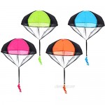 Children Throw Parachute Toy 10 Pcs Triangle Free Throwing Toy Hand Throw Parachute Army Man Children’s Flying Toys Parachute Play Inflatable Toys