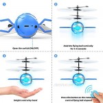 CUKU Flying Toy Ball Infrared Induction UFO RC Flying Toy Built-in LED Flying Drone Indoor and Outdoor Games UFO Flying Ball Toys for 6 7 8 9 10 Year Old Boys and Girls