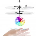 Flying Ball Toys GALOPAR Rechargeable Ball Drone Light Up RC Toy for Kids Boys Girls Gifts Infrared Induction Helicopter with Remote Controller for Indoor Games