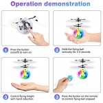 Flying Ball Toys RC Toy Gifts Rechargeable Light Up Ball Drone Infrared Induction Helicopter with Remote Controller for 3 4 5 6 7 8 9 10 Year Old Boys and Girls