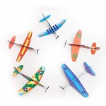 Fun Central AU584 12 Pieces 8 Inch Novelty Glider Planes Toy Glider Planes Assorted Glider Plane Glider Plane Toy Pack for Kids