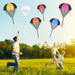 GALOPAR 10 pcs Parachute Toys for Kids Tangle Free Throwing Parachute Man Without Battery Nor Assembly Outdoor Flying Toys for Kids Gift in All Ages