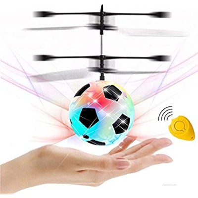 GreaSmart Flying Ball  Kids Soccer Toys Hand Control Helicopter Light Up Ball Mini Drone Magic RC Toys Kids Holiday Toy Birthday Gifts for Boys Girls Ages 6+ Outdoor Sport Ball Game Toy Fun Gadget