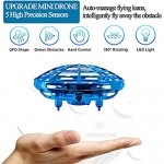 Hand Operated Drone RC Flying Toys Drone for Kids Flying Ball Helicopter Mini Drone Hand Controlled Quadcopter Light Up Flying Toys 360°Rotating Helicopter Outdoor Toys Gifts for Boys and Girls