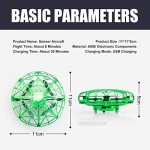 Hand Operated Drones for Kids Adults Mini UFO Flying Ball Toys with 3D Flips Interactive Infrared Toss Flight Hand Free Drone Toys for Indoor Outdoor Boys Girls