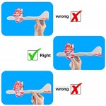 HONGKIT Outdoor Toys for Kids Ages 4-8 Airplane Toys for 5 Year Old Boys Foam Airplanes for 7 Year Old boy Gifts Outside Toys for Boys Age 4-12 Foam Planes Red Without LED