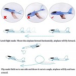 Inchoispace Gliders Foam Airplane Toy for Boys Girls Toddlers 4PCS Manual Throwing Model Flying Plane Aircraft Gift for Outdoor Sports Garden Yard Playing
