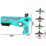 Jokooan Catapult Plane，Foam Airplanes Toy Gun for Children ，Shooting Game Toy with 4 Pcs Glider Airplane Launcher，Outdoor Sport Flying Toys Gifts，Styrofoam Airplanes for Kids