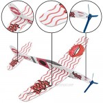 Kissdream 30 Pack 8 Inch Glider Planes - Birthday Party Favor Plane Great Prize Handout/Giveaway Glider Flying Models.