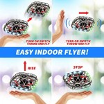 Mini Drone Flying Toy Hand Operated Drones for Kids or Adults -360 Degree Flip Stunt UFO Drone Helicopter with LED Lights & Music Easy Indoor Outdoor Flying Ball Drone Toys for Boys Girls 5-12 Year Old