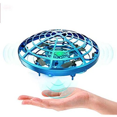 Mini Drones for Kids  Hand Operated UFO Drone  LED Hands Free Airhogs Age 8-12  Fun Bibielf Flying Toys with Colorful Lights air hogs remote control spaceship  birthday gifts indoor and outdoor play