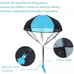 Novsix Throw Soldiers Parachute Toy 5 Pack Airdrop Paratroopers Toy Outdoor Flying Toys for Kids Toss It Up and Watching Landing