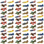 Playko Paper Airplanes for Kids - Pack of 72 Airplane Gliders - 4 inch Mini Airplanes - Lightweight Toy Gliders - Plane Gliders in Assorted Colors and Styles - Birthday Party Favors Boys Girls