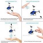 RC Flying Ball Toys Infrared Induction Drone Hand Control Helicopter with Shining LED Lights Disco USB Rechargeable Fun Novelty Toys for Kids Teenagers Indoor and Outdoor Games