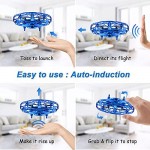 SODIKE Hand Operated Drones for Kids or Adults  Mini Drone Motion Sensor Small Flying Ball Toys for Kids Gift LED Lights  Easy Play Indoor UFO Drone for Boys Girls. (blue)…