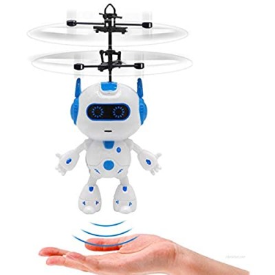 Tcvents Flying Toys  Rc & Hand Control Helicopters Flying Balls Robot Toy Gift  Rechargeable Mini Drones for Boys Girls 6 7 8-12 Year Old Infrared Induction Kids Helicopter Drone Indoors Games