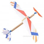 TOYANDONA 3pcs Rubber Band Powered Aircraft Airplane Model Indoor Outdoor Toys for Kids Children (Random Pattern)