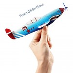 Toyvian Flying Airplane Gliders Toys Foam Plane Models 36 Pack 8 Inch Party Bag Fillers for Kids