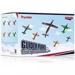 Toyvian Flying Airplane Gliders Toys Foam Plane Models 36 Pack 8 Inch Party Bag Fillers for Kids