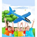 WILD COTTAGE Foam Glider Airplane Toy 2PCS 48cm/19in Hand Throwing Airplane Toy Foam Aircraft Model Hand Launch Glider Plane Soft Foam Airplane Throw Airplane Kids Outdoor Flying Toys