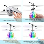 YEZI Flying Ball Toys Two Pcs RC Toy for Kids Boys Girls Gifts Rechargeable Light Up Ball Drone Infrared Induction Helicopter with Remote Controller for Indoor and Outdoor
