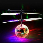 ZGWJ Flying Ball Toys RC Toys Rechargeable Light Up Ball Drone Hand Control Induction Helicopter with Remote Controll for Boys Girls Indoor Outdoor Games