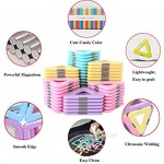 136 Pieces Magnetic Tiles Building Blocks Toys for Kids 3D Creative Castle Construction Magnetic Stacking Set Preschool Intelligence STEM Toys for Girls Boys Age 3years and Up (Macaron Color)