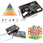 320Pcs Magnetic Sticks Building Blocks Toys Magnet Construction Build Kit Education Toys 3D Puzzle for Kids and Adult Magnetic Sticks and Non-Magnetic Balls Playing Stacking Game Toy (320 Pcs)