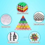 320Pcs Magnetic Sticks Building Blocks Toys Magnet Construction Build Kit Education Toys 3D Puzzle for Kids and Adult Magnetic Sticks and Non-Magnetic Balls Playing Stacking Game Toy (320 Pcs)
