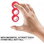 98K Magnetic Rings Toys Magnetic Bracelet Ring Unzip Toy Magical Ring Props Tools Stress Relief Fidget Toys Finger Game Finger Toy for Kids or Adults