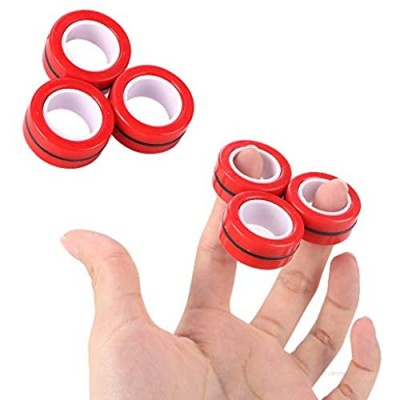 98K Magnetic Rings Toys  Magnetic Bracelet Ring Unzip Toy Magical Ring Props Tools  Stress Relief Fidget Toys  Finger Game Finger Toy for Kids or Adults