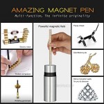 asuku Decompression Magnetic Pen Magnets DIY Toys Fidget Toys Magnetic Sculpture Building Blocks Desktop Sculpture Toys Intelligence Learning and Stress Relief Gift for Family or Friend. … …