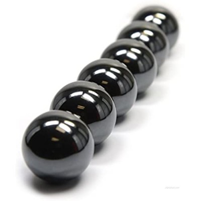 CMS MAGNETICS Magnet Gadget and Widgets 6 Pieces of Dia 1.26" Black Sphere Magnets  Magnetic Balls (1.26" Sphere Magnets)